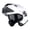 Glossy White, variant on 1Storm Motorcycle Street Bike Modular/Flip up Dual Visor Sun Shield Full Face Helmet: HJK920 Glossy White