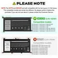 thumbnail image 4 of 42Wh For Dell Inspiron Li-Ion Battery T2JX4 3CRH3 FC92N CYMGM WDXOR WDX0R 11.4V, 4 of 5