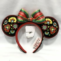 Disney Parks Epcot World Coco Floral Embroided Ears Headband