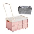 thumbnail image 1 of Caja de almacenamiento multifuncional Cajas plegables reutilizables industriales para el hogar para el hogar rosa con bolsa de ruedas Sharpla Cajas de campamento al aire libre, 1 of 7