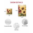 thumbnail image 6 of Summer Sunflowers Hand Towels Set, Waffle Weave Kitchen Towels 2 Pieces, Red Yellow Floral Leaf Wood Grain Microfiber Hair Face Bath Tea Towel Absorbent Quick Drying Cleaning Dish Cloths, 15.7"x23.6", 6 of 7