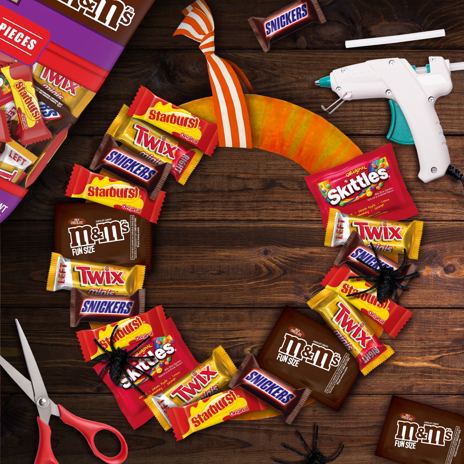 Mars Mixed M&M's, Snickers, Twix, Skittles, Starburst Mars Mixed M&M's, Snickers, Twix, Skittles, Starburst