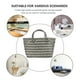 thumbnail image 3 of WORGEOUS Bolso de 1 PC bolsas de plástico con bolsas de rayas de moda Bolsa de gran capacidad, 3 of 7