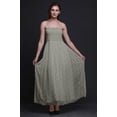 thumbnail image 6 of Bimba Rose Leaves Printed Women Georgette Smocked Strap Dress-X-Large, 6 of 7