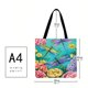 thumbnail image 3 of Bolso de compras de hombro con estampado de flores Bolso de mano grande informal (40 * 40 cm) C Tmvgtek Para estrenar, 3 of 4