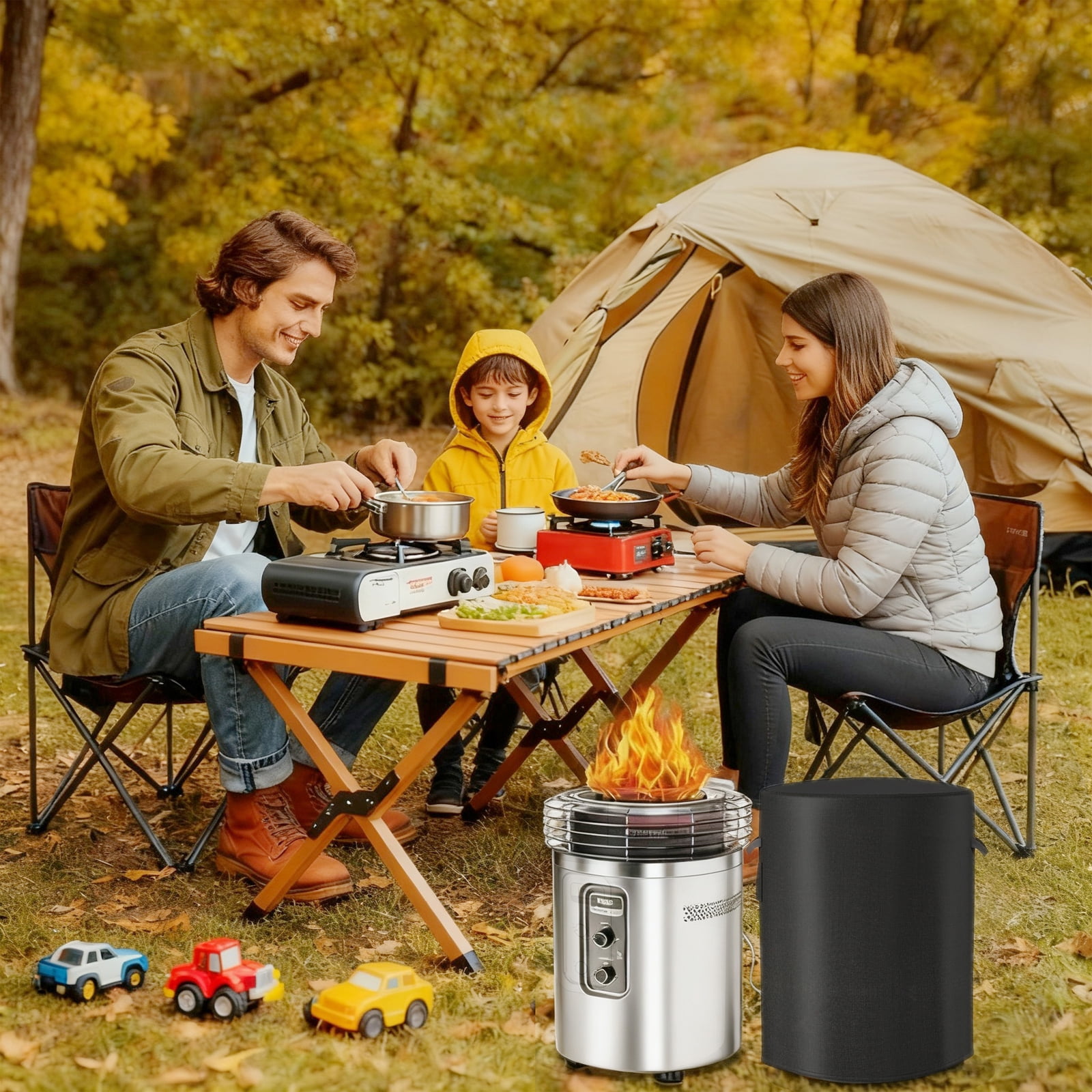 Ninja Fireside 360 Outdoor Heater & Fire Pit, Waterproof Firepit