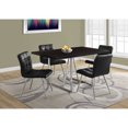 thumbnail image 5 of Monarch Specialties Dining Table, 60" Rectangular, Kitchen, Dining Room, Metal, Laminate, Chrome, 5 of 5