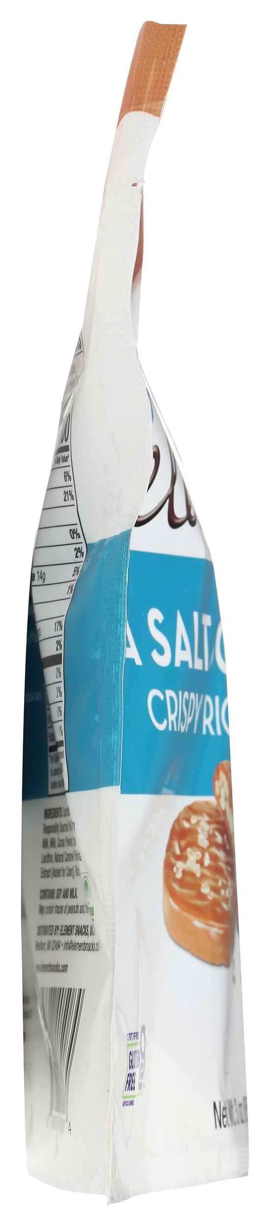 Pack of 8, Element Snacks Sea Salt Caramel Crispy Rice Minis, 3 oz
