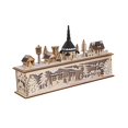 thumbnail image 2 of de Navidad de Escritorio de Madera, Decoración de Paisaje, Juego de Construcción para Mesa Temática Coleccionable, Decorac Estilo B SM SunniMix Casa de miniaturas, 2 of 8