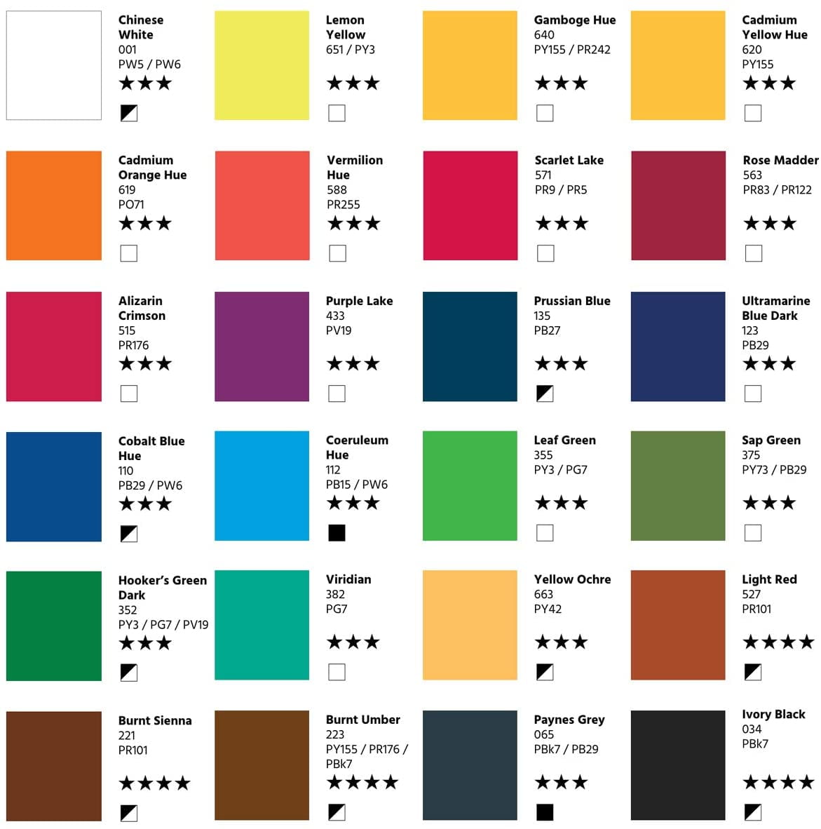 Daler-Rowney Aquafine Watercolor Paint Half Pan Travel Set-24/Pkg
