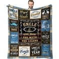 thumbnail image 1 of LHSHID Dad Gifts Throw Blanket Birthday Gifts for Dad from Daughter Son Best Dad Ever Gifts Presents for Dad from Kids Dads Birthday Gifts Ideas Gifts for Dad Who Wants Nothing 30"x40", 1 of 7