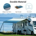 thumbnail image 4 of Yescom Toile de Remplacement pour Auvent de VR 8 X 14 Pi, Auvent Étanche de Remplacement avec Trousses d'Ancrage pour Auvent, Remorque, Autocaravane, 4 of 9