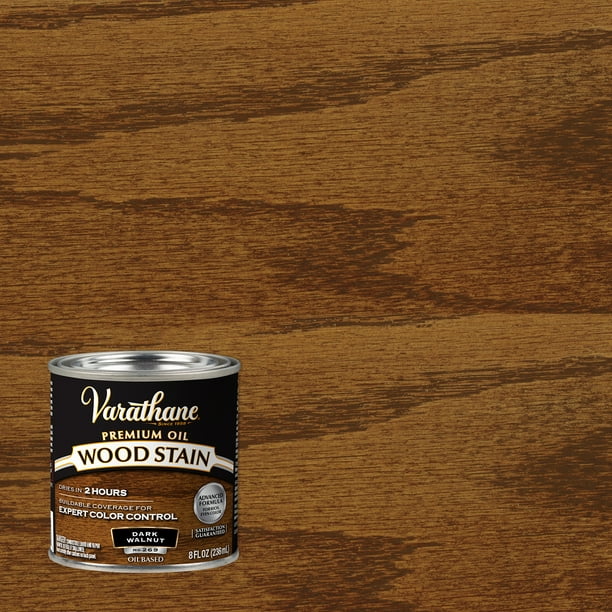 Dark Walnut, Varathane Premium OilBased Interior Wood Stain211807