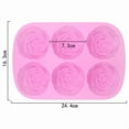 thumbnail image 3 of Flower Silicone Molds, Rose Peony Fondant Mold for Jelly Chocolate Mousse Cake Decorating 3D Flower Candle Soap Mold Floral Casting Clay Mould for Handmade Art Craft, 3 of 4