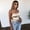 Yellow, variant on Women's Tennis Tanks Lace Slim Crop Backless Club Top Imitated Up Fit Silk Blouse for Party Yellow XL