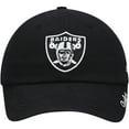 thumbnail image 2 of Women's '47 Black Las Vegas Raiders Miata Clean Up Primary Adjustable Hat, 2 of 4