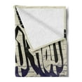 thumbnail image 2 of Hip Hop Soft Flannel Fleece Throw Blanket, Underground Hip Hop Grafitti Art on Building Walls Theme Grungy Background Print, Cozy Plush for Indoor and Outdoor Use, 70" x 90", Multicolor, by Ambesonne, 2 of 5