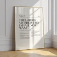 thumbnail image 2 of Psalm 23 Bible Verse Wall Art, The Lord Is My Shepherd Scripture Decor, Minimalist Christian Typography Design, Inspirational Faith Gift for Home Prayer Room (Unframed) (12x18), 2 of 3