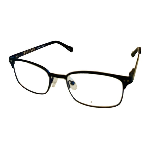 Lucky Mens Ophthalmic Soft Rectangle Metal Frame. D803 Black. 46mm