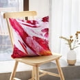 thumbnail image 5 of LALILO Throw Pillow Covers Oil Oil Canvas Oil Pink Yellow Acrylic Cushion Cover 18" x 18", 4070 Pack, 5 of 6