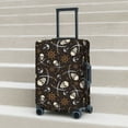 thumbnail image 2 of Lsque Pirate Skulls Printed Luggage Cover, Travel Luggage Protector,Scratch and Dirt Resistant, Fits 18-32 Inch Luggage - Small, 2 of 9