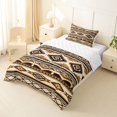 thumbnail image 2 of Homewish Aztec Geometric Rhombus Twin Comforter Sets,Vintage Brown Boho Bedding Set,Reversible,2 Pieces,1 Comforter and 1 Pillowcase, 2 of 7