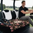 thumbnail image 5 of chaqlin Golf Cart Seat Covers Universal, Golf Ball Golf Cart Seat Covers Fit for Club Car Club Car DS Precedent, Floral & Cute Hedgehog Print, 5 of 8