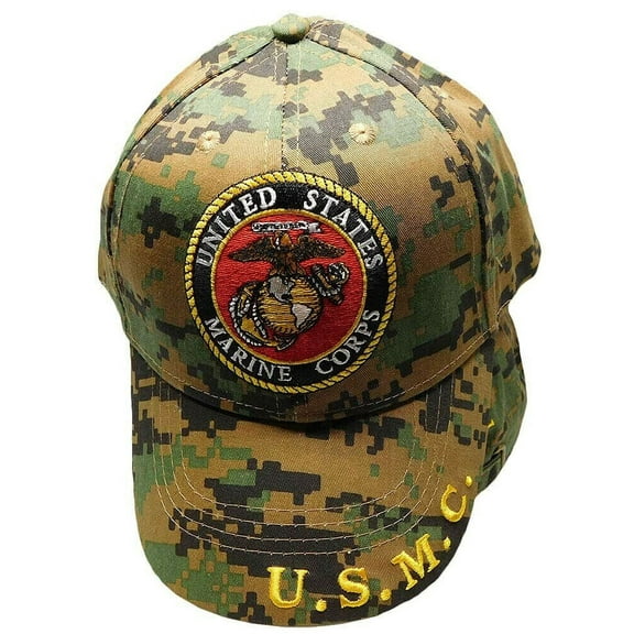 United States Marine Corps U.S.M.C. Always Faithful Digital Camouflage Cap Hat