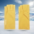 thumbnail image 3 of HES 1 Pair Women Gloves Reflective Letter Warm Winter Bright Color Nail Gloves for Outdoor, 3 of 8