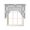 Gray, variant on Azure Blue Botanical Kitchen Curtains Sets 36 Inch Length with Valance, Vintage Florals Geometric Minimalist Swag Valances and Tiers Curtain Set Drapes Swag Curtains for Living Room, Bathroom, Cafe
