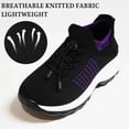 thumbnail image 5 of Orthopedic Shoes for Women Men Arch Support Plantar Fasciitis Comfort Knit Walking Nursing Work Sneakers, 5 of 9