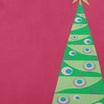 thumbnail image 2 of 18" x 18" Simply Daisy Cartoon Christmas Tree Polyester Indoor/Outdoor Pillow, Holiday Pink Qty 1, 2 of 3