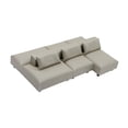 thumbnail image 2 of Bunblic Canapé de Maison de Poupée Modèle Mini Meubles Jeu de Rôle Classique Décoration Maison de Poupée Accessoires avec Oreiller pour Mise en Scène Cadeau m 2 Rangées Gris, 2 of 8