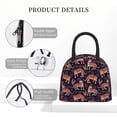 thumbnail image 4 of Fotbe Leopard Print Bolsa de Almuerzo con Estampado, Lonchera Aislada, Contenedor de Comida Reutilizable Tipo Cooler a Prueba de Fugas, 4 of 6