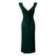 thumbnail image 3 of Gibobby Vestido de noche mujer Vestido de noche formal con volantes fruncidos sin mangas para mujer Vestidos delgados(Verde,M), 3 of 5