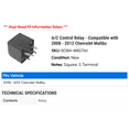 thumbnail image 2 of A/C Control Relay - Compatible with 2008 - 2012 Chevy Malibu 2009 2010 2011, 2 of 2