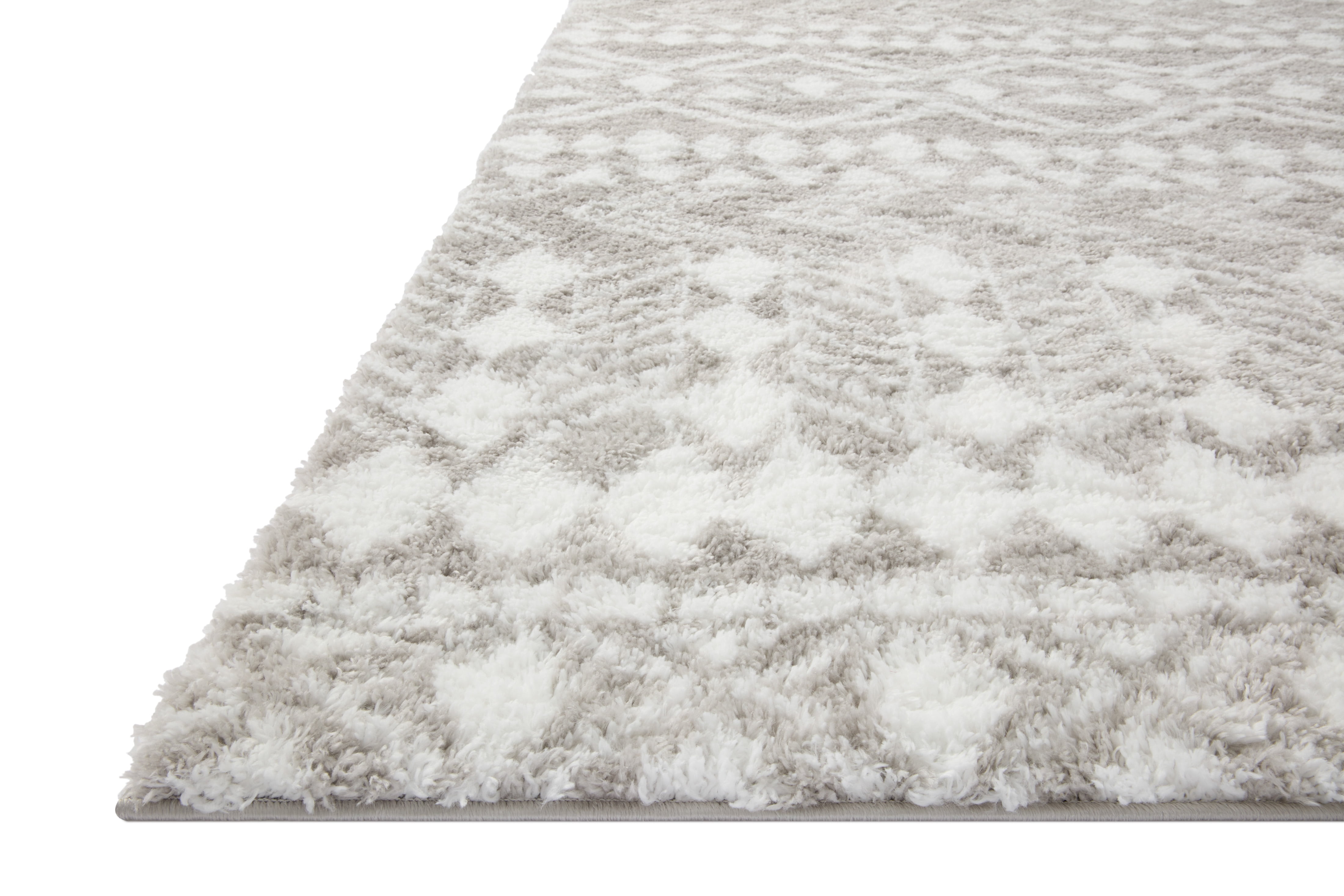 BLS-05 Grey, White 5-3" x 7-6" Size Rug