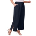 thumbnail image 3 of Daystry Womens Plus Size Wide Leg Lounge Pants High Waisted Drawstring Casual Lightweight Loose palazzo pants with Pockets, 3 of 15