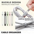 thumbnail image 3 of Organizadores de Cables de Silicona Reutilizables 5 unidades, 3 of 6