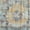 Blue, variant on Unique Loom Baracoa Collection Area Rug - Raul (8' Round Blue/Gray)