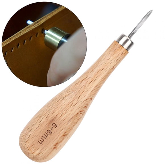 POCREATION Leather Awl, Easy To Carry Leather Punch, Lightweight Crafts Making Leather Craft Works For DIY Leather Craft