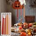 thumbnail image 5 of Luckky 4 PCS Taper Candles Long Pole, 10 Inch Scented Candle Aromatherapy Candles Gift Set Gradient Colored Candles for Home Decor Kitchen Decor Wedding Decorations (Orange), 5 of 9