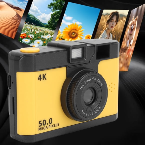 Cámara De Video Digital De 50MP 1080P Zoom 16X Wi Fi OTG, Pantalla , Luz De Relleno Para La Noche, Juegos MP3, Grabación En Bucle Y Grabación Con Temporizador, Vlog,