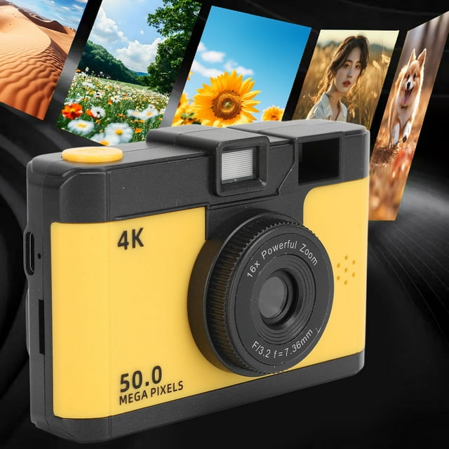 Cámara De Video Digital De 50MP 1080P Zoom 16X Wi Fi OTG, Pantalla , Luz De Relleno Para La Noche, Juegos MP3, Grabación En Bucle Y Grabación Con Temporizador, Vlog,