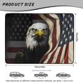 thumbnail image 7 of HUISEFOR Bald Eagle American Flag Car Trunk Mat 29" x 39" Universal Cargo Mat Rear Trunk Liner Non Slip Waterproof Vehicle Interior Fits for Most Cars SUV, 7 of 7