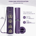 thumbnail image 5 of Gonex Yoga Mat Bag, Full-Zip Exercise Yoga Mat Carrier with 2 Cargo Pockets & Adjustable Shoulder Strap for Women Men, 5 of 8