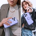 thumbnail image 5 of for iPhone 13 Pro Max Case,Built-in 360° Rotatable Ring Holder|Anti-Scratch Soft Microfiber Lining|Support Car Mount|iPhone 13 Pro Max Phone Case Cover for Girls Women Purple 10-ip13pm-03, 5 of 13