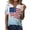 Sky Blue, variant on MEICHEN Womens Tops Summer Graphic Tees Short Sleeve Patriotic Blouse Usa 250th Anniversary T Shirt V Neck Shirt
