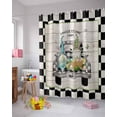thumbnail image 4 of Easter Shower Curtain Easter on The Farm Shower Curtains for Bathroom Decor Gnome Buffalo Check Plaid Bath Curtains Sets for Spring Easter Bathroom Decor Fabric Waterproof Small Stall 36" X 72", 4 of 5