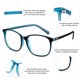 thumbnail image 3 of Cyxus Lentes para Computadora Hombres y Mujeres Anti Luz Azul Lente Antireflejant Bloqueo UV Antifatiga Anteojos 8121T54 Cyxus Style, 3 of 5